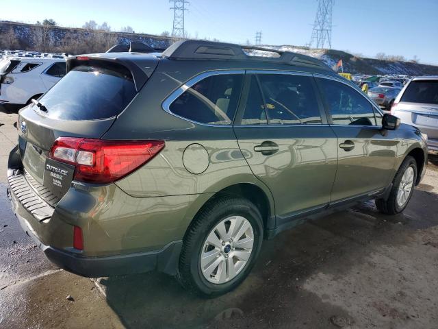 4S4BSACC6H3321349 - 2017 SUBARU OUTBACK 2.5I PREMIUM GREEN photo 3