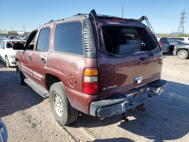 1GNEK13T7YJ182269 - 2000 CHEVROLET TAHOE K1500 MAROON photo 2