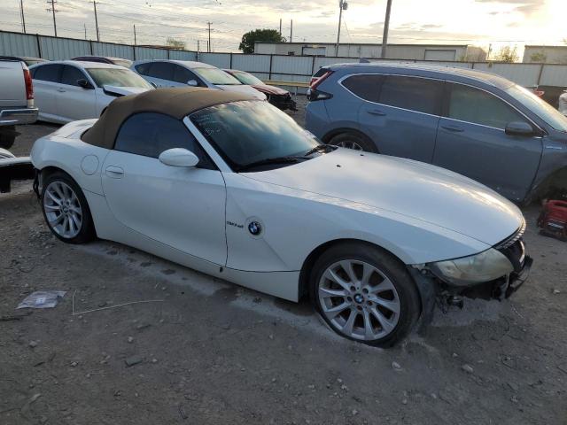 4USBU53587LX03673 - 2007 BMW Z4 3.0SI WHITE photo 4