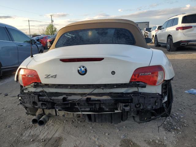 4USBU53587LX03673 - 2007 BMW Z4 3.0SI WHITE photo 6