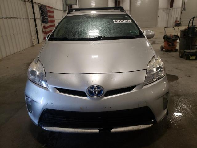 JTDKN3DUXC5393313 - 2012 TOYOTA PRIUS SILVER photo 5