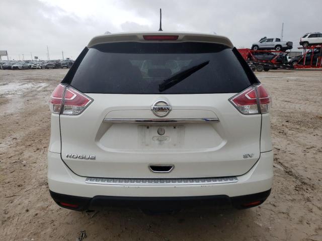 KNMAT2MT3GP620144 - 2016 NISSAN ROGUE S WHITE photo 6