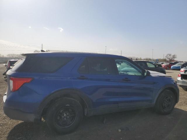 1FM5K8AC8PGC21186 - 2023 FORD EXPLORER POLICE INTERCEPTOR 蓝色 照片 3