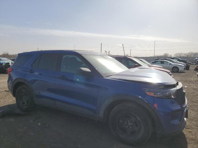 1FM5K8AC8PGC21186 - 2023 FORD EXPLORER POLICE INTERCEPTOR 蓝色 照片 4