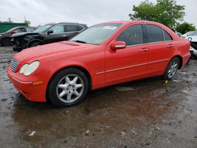 WDBRF81J94F508383 - 2004 MERCEDES-BENZ C 240 4MATIC RED photo 1