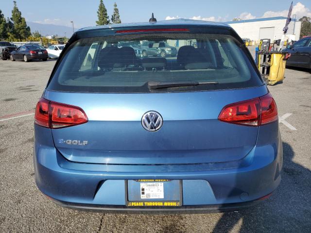 WVWKP7AUXGW913399 - 2016 VOLKSWAGEN E-GOLF SE BLUE photo 6