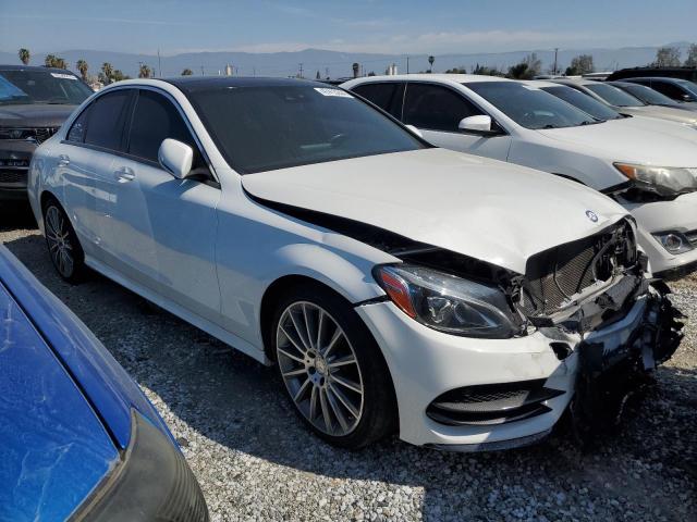 55SWF4KB6GU128574 - 2016 MERCEDES-BENZ C 300 4MATIC WHITE photo 4