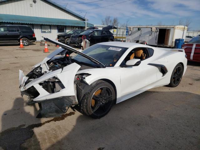 1G1Y72D48L5000321 - 2020 CHEVROLET CORVETTE STINGRAY 2LT WHITE photo 1