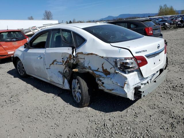 3N1AB7AP0KL612792 - 2019 NISSAN SENTRA S WHITE photo 2