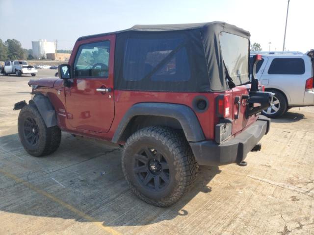 1C4AJWAG1DL546438 - 2013 JEEP WRANGLER SPORT RED photo 2