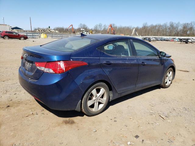 KMHDH4AE5DU752699 - 2013 HYUNDAI ELANTRA GLS BLUE photo 3