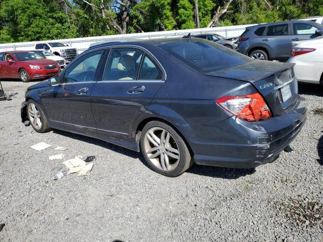 WDDGF4HB0DR269195 - 2013 MERCEDES-BENZ C 250 GRAY photo 2