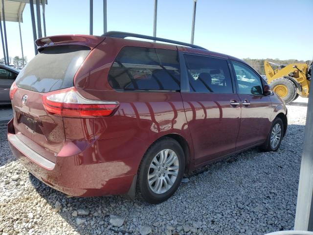 5TDYK3DC9FS571561 - 2015 TOYOTA SIENNA XLE MAROON photo 3