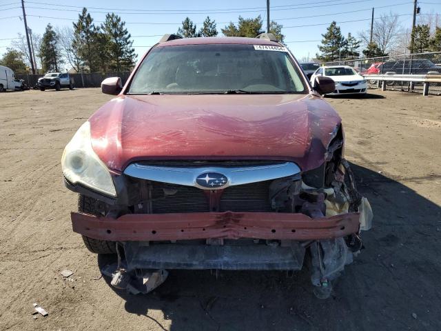 4S4BRDCC9B2397478 - 2011 SUBARU OUTBACK 3.6R PREMIUM MAROON photo 5