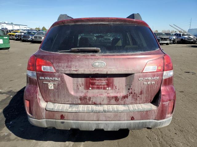 4S4BRDCC9B2397478 - 2011 SUBARU OUTBACK 3.6R PREMIUM MAROON photo 6