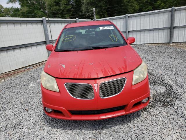 5Y2SL63885Z406468 - 2005 PONTIAC VIBE RED photo 5