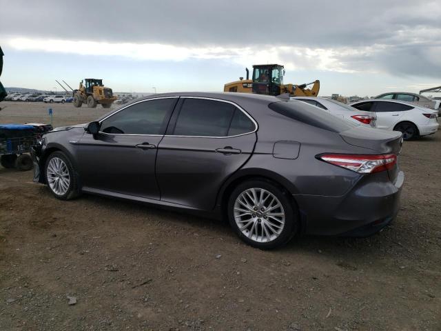 4T1B21HK4KU013484 - 2019 TOYOTA CAMRY HYBRID GRAY photo 2