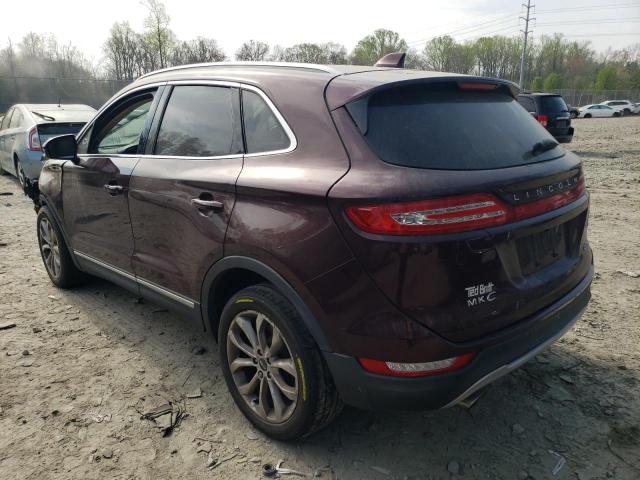 5LMCJ2D95HUL57301 - 2017 LINCOLN MKC SELECT 勃艮第红 照片 2
