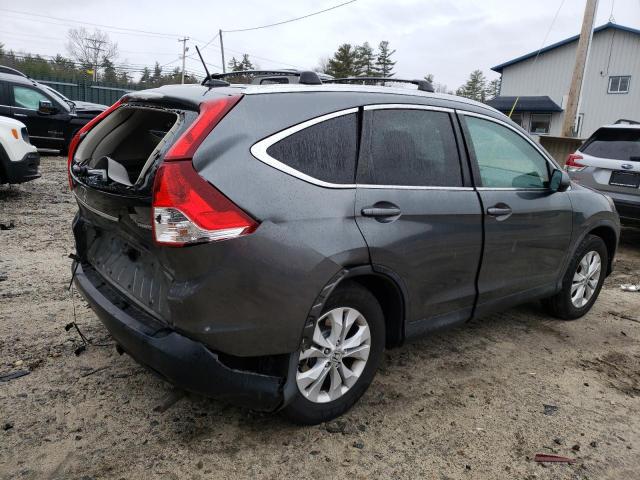 2HKRM4H75CH618488 - 2012 HONDA CR-V EXL GRAY photo 3