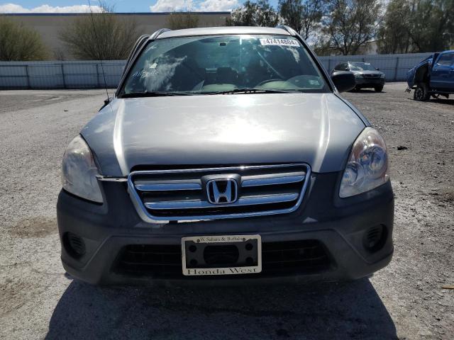 JHLRD68525C005773 - 2005 HONDA CR-V LX GRAY photo 5