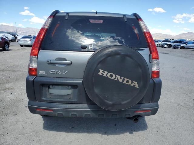 JHLRD68525C005773 - 2005 HONDA CR-V LX GRAY photo 6