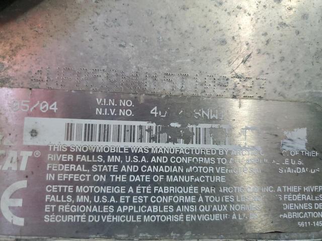 4UF055SNW15T10972 - 2005 ARCTIC CAT SNOWMOBILE GREEN photo 9