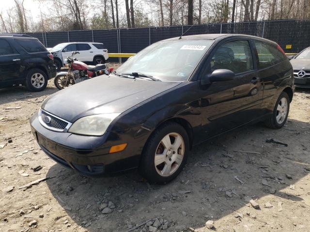 1FAHP31N97W199072 - 2007 FORD FOCUS ZX3 BLACK photo 1