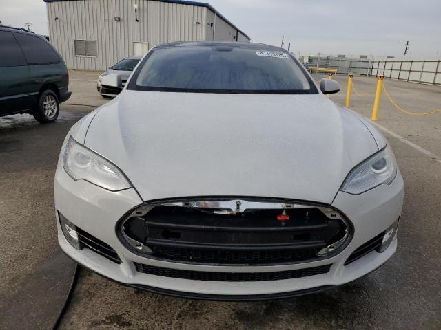 5YJSA1CP9DFP07027 - 2013 TESLA MODEL S WHITE photo 5