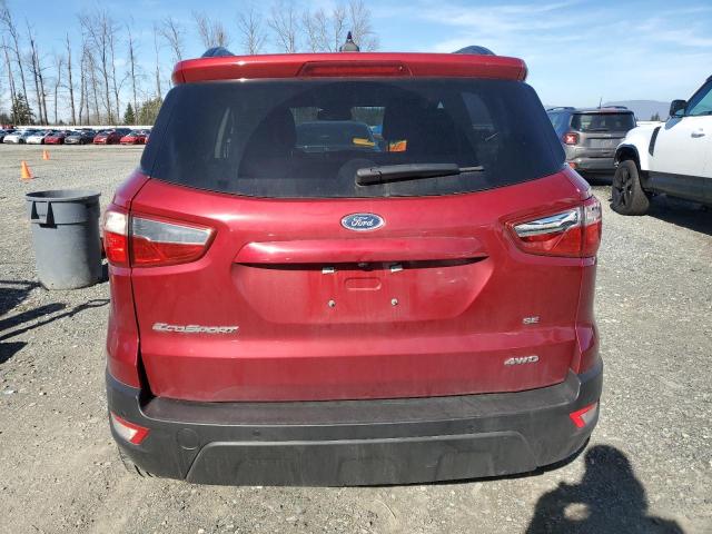 MAJ6S3GL6NC465626 - 2022 FORD ECOSPORT SE 红色 照片 6