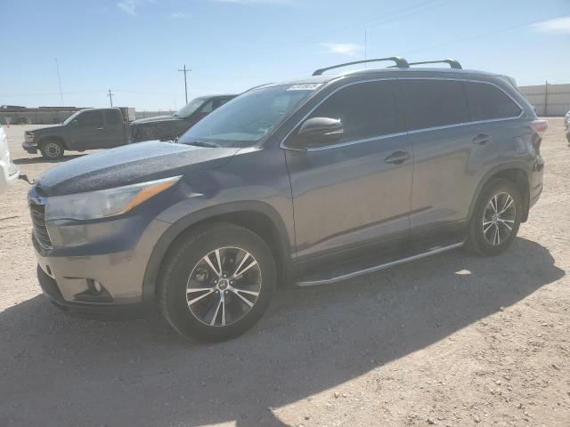 5TDKKRFH9GS154217 - 2016 TOYOTA HIGHLANDER XLE SILVER photo 1