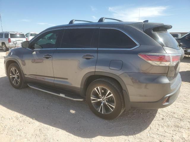 5TDKKRFH9GS154217 - 2016 TOYOTA HIGHLANDER XLE SILVER photo 2