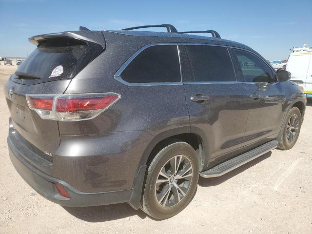 5TDKKRFH9GS154217 - 2016 TOYOTA HIGHLANDER XLE SILVER photo 3
