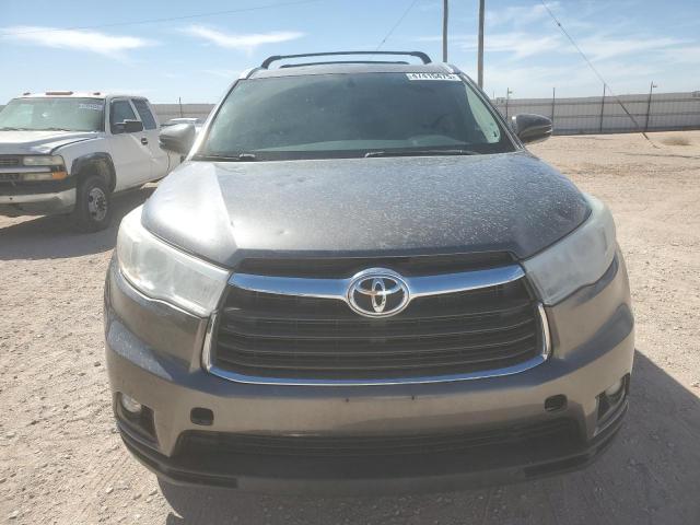 5TDKKRFH9GS154217 - 2016 TOYOTA HIGHLANDER XLE SILVER photo 5