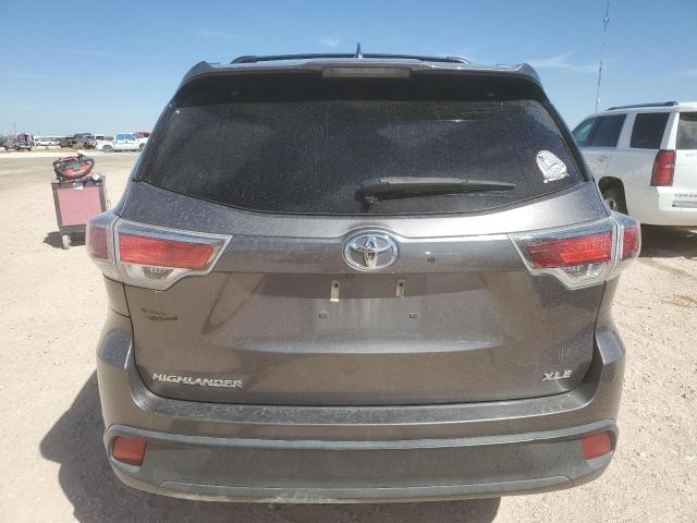 5TDKKRFH9GS154217 - 2016 TOYOTA HIGHLANDER XLE SILVER photo 6