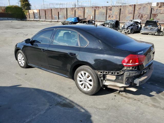 1VWAP7A37CC099188 - 2012 VOLKSWAGEN PASSAT S BLACK photo 2