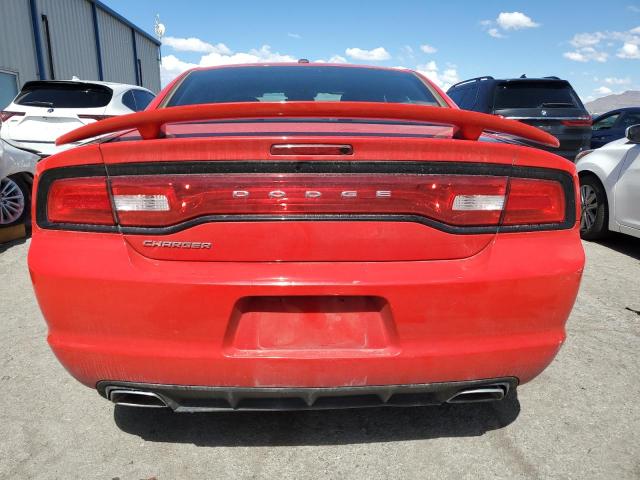 2C3CDXBG0EH339367 - 2014 DODGE CHARGER SE RED photo 6