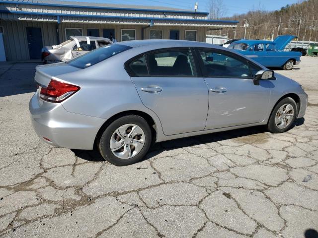 19XFB2F51DE223793 - 2013 HONDA CIVIC LX ვერცხლისფერი ფოტო 3