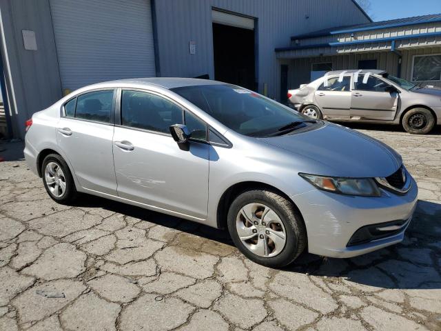 19XFB2F51DE223793 - 2013 HONDA CIVIC LX ვერცხლისფერი ფოტო 4