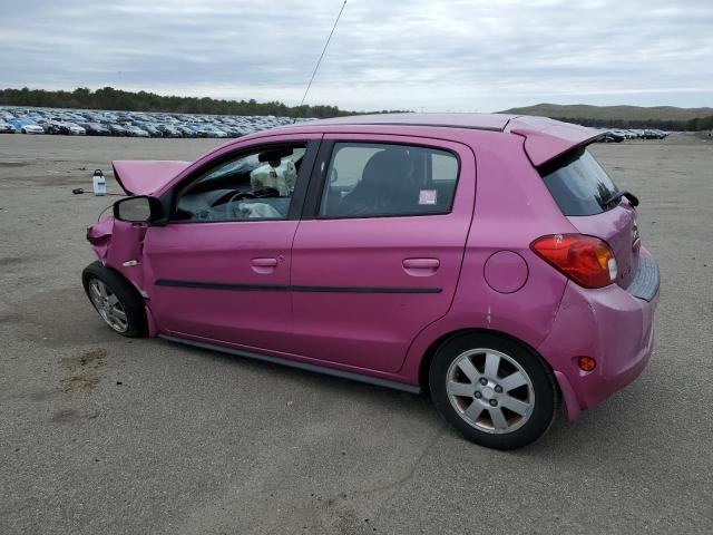 ML32A4HJ7EH005878 - 2014 MITSUBISHI MIRAGE ES PINK photo 2