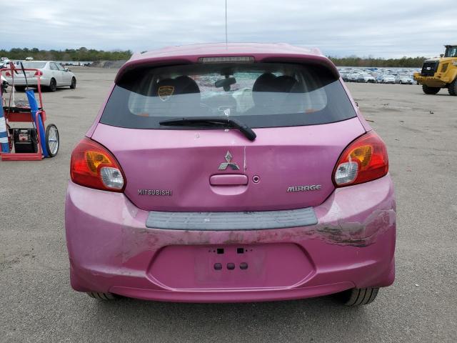 ML32A4HJ7EH005878 - 2014 MITSUBISHI MIRAGE ES PINK photo 6