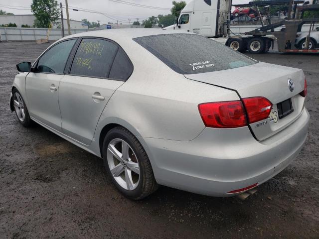3VW1K7AJ1CM332090 - 2012 VOLKSWAGEN JETTA BASE 银色 照片 3