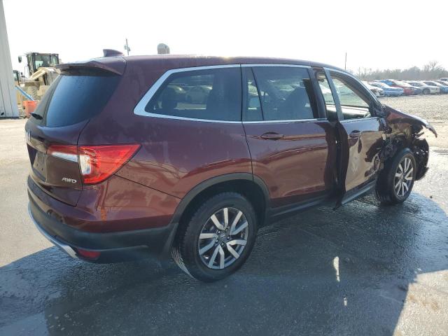 5FNYF6H52MB060695 - 2021 HONDA PILOT EXL BURGUNDY photo 3
