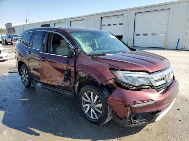 5FNYF6H52MB060695 - 2021 HONDA PILOT EXL BURGUNDY photo 4