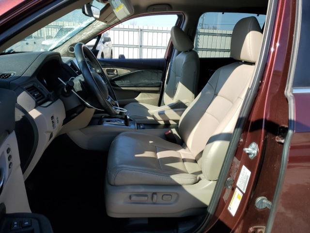 5FNYF6H52MB060695 - 2021 HONDA PILOT EXL BURGUNDY photo 7