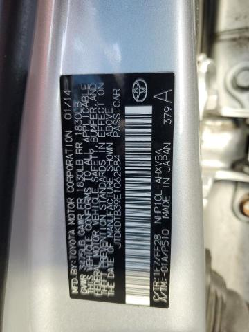 JTDKDTB39E1062584 - 2014 TOYOTA PRIUS C SILVER photo 12