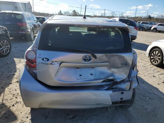 JTDKDTB39E1062584 - 2014 TOYOTA PRIUS C SILVER photo 6