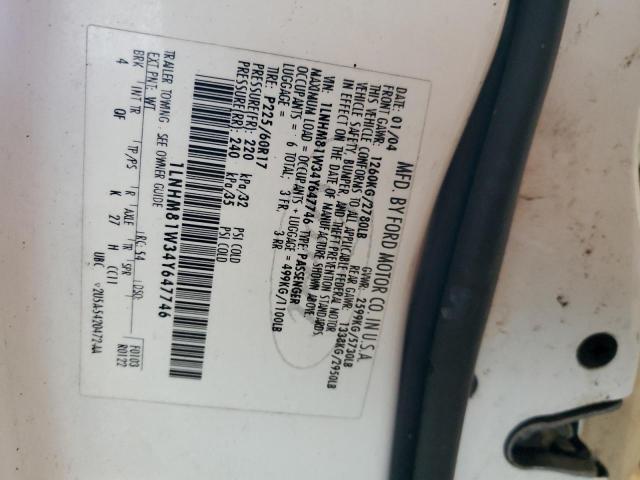 1LNHM81W34Y647746 - 2004 LINCOLN TOWN CAR EXECUTIVE Weiß Foto 13