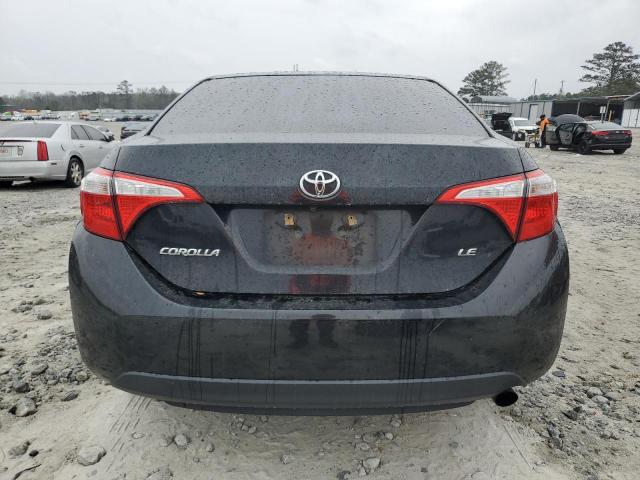 2T1BURHE3GC601274 - 2016 TOYOTA COROLLA L BLACK photo 6