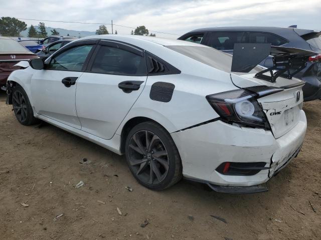 2HGFC2F85LH587341 - 2020 HONDA CIVIC SPORT WHITE photo 2
