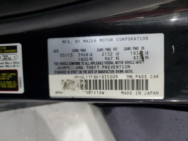 JM1BL1TF8D1835009 - 2013 MAZDA 3 I BLACK photo 12